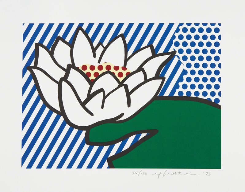Roy Lichtenstein, ‘Water Lily’, 1993, Print, Screenprint in colors, on Lana Royale paper, with full margins, Phillips
