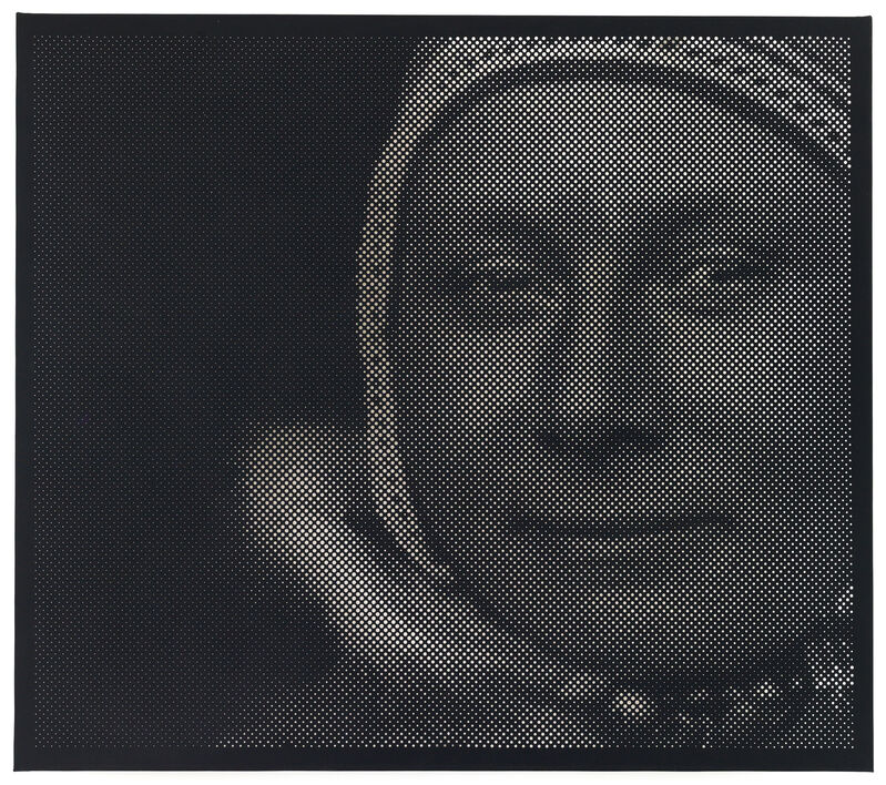Anne-Karin Furunes, ‘Portrait of Birret Mikkelsdatter Hætta (1882/83)’, 2019, Painting, Acrylic on canvas, perforated, RYAN LEE