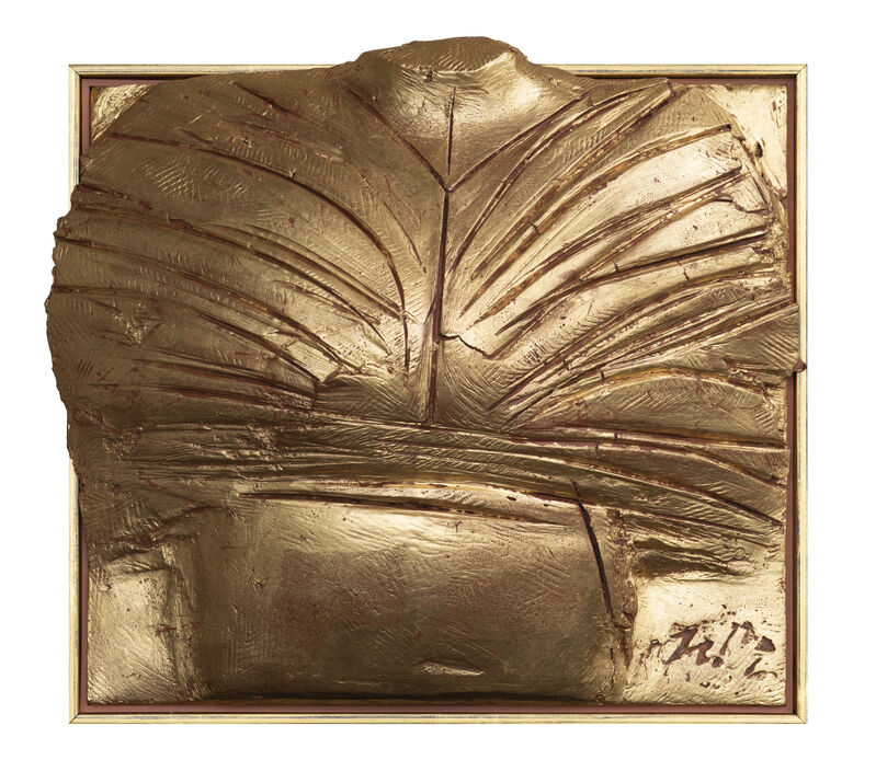 George Dunbar, ‘Idun-Deity Series ’, 2020, Sculpture, Red gold over mauve clay, die keen and rags, Callan Contemporary