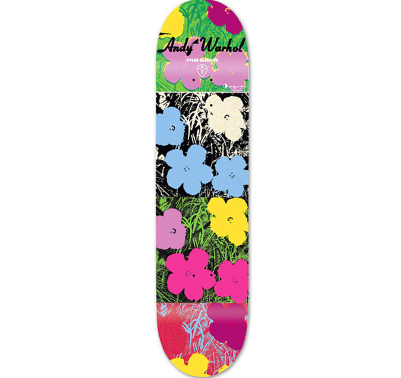 Andy Warhol, ‘Andy Warhol Flowers Skateboard Deck’, ca. 2010, Ephemera or Merchandise, Silkscreen on maplewood skateboard deck, Lot 180 Gallery