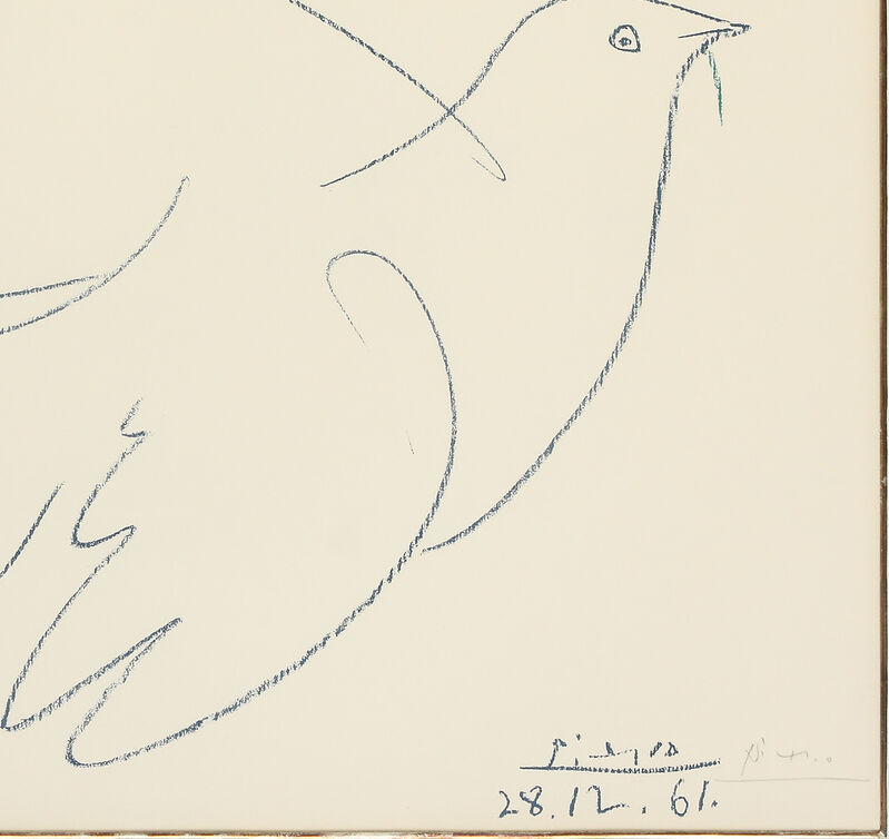Pablo Picasso, ‘La Colombe Bleu’, 1961, Print, Limited Edition Signed Lithograph, Belgravia Gallery