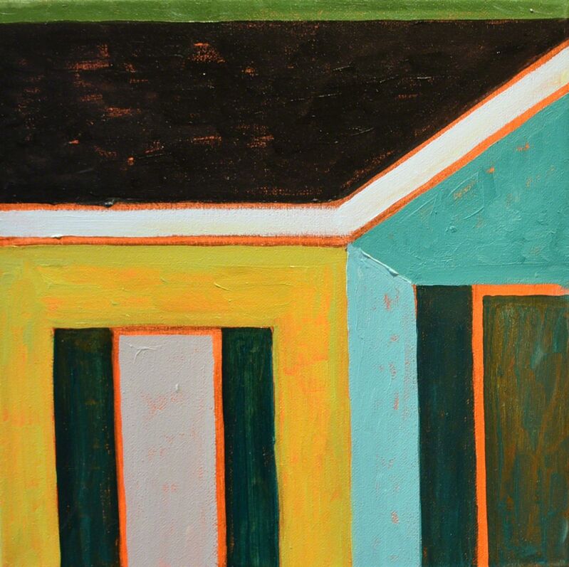 Adrianne Lobel, ‘Green House Corner 1’, 2018, Painting, Oil on Canvas, Carter Burden Gallery