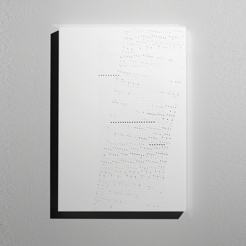 Riccardo De Marchi, ‘Spazio bianco...tracce dell'anima’, 2013, Mixed Media, White plexiglas and holes, A arte Invernizzi