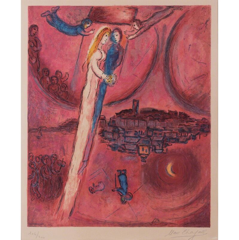 Marc Chagall, ‘Le cantique des cantiques’, 1975, Print, Lithograph in colors on Arches, PIASA