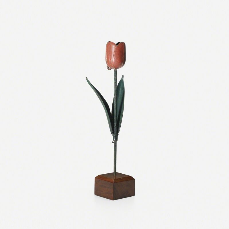 ‘Untitled (Tulip)’, c. 1900, Design/Decorative Art, Painted cast iron, walnut, Rago/Wright/LAMA
