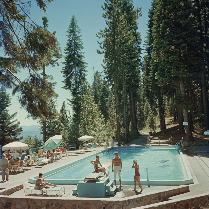 Slim Aarons, ‘Pool at Lake Tahoe’, 1959, Photography, Estate Stamped Lambda Print, Crane Kalman Brighton