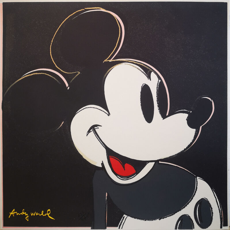 Andy Warhol, ‘Mickey (Black Version)’, 1986, Reproduction, Offset lithograph on heavy paper, NextStreet Gallery
