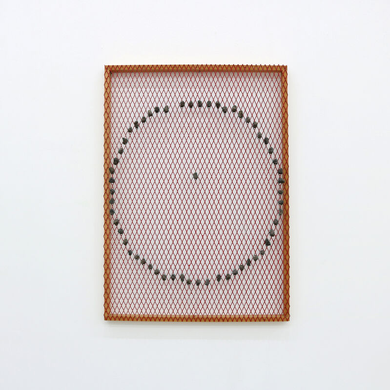 Kishio Suga, ‘Surrounded Earth’, 2012, Mixed Media, Acrylic, Stone, Wood, Wire mesh, Gallery Shilla + Art Project and Partners
