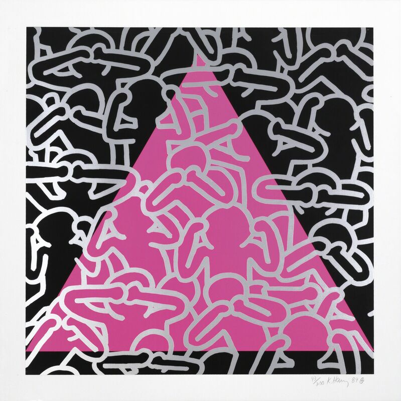 Keith Haring, ‘Silence = Death’, 1989, Print, Screenprint in colors, on heavy wove paper, Christie's