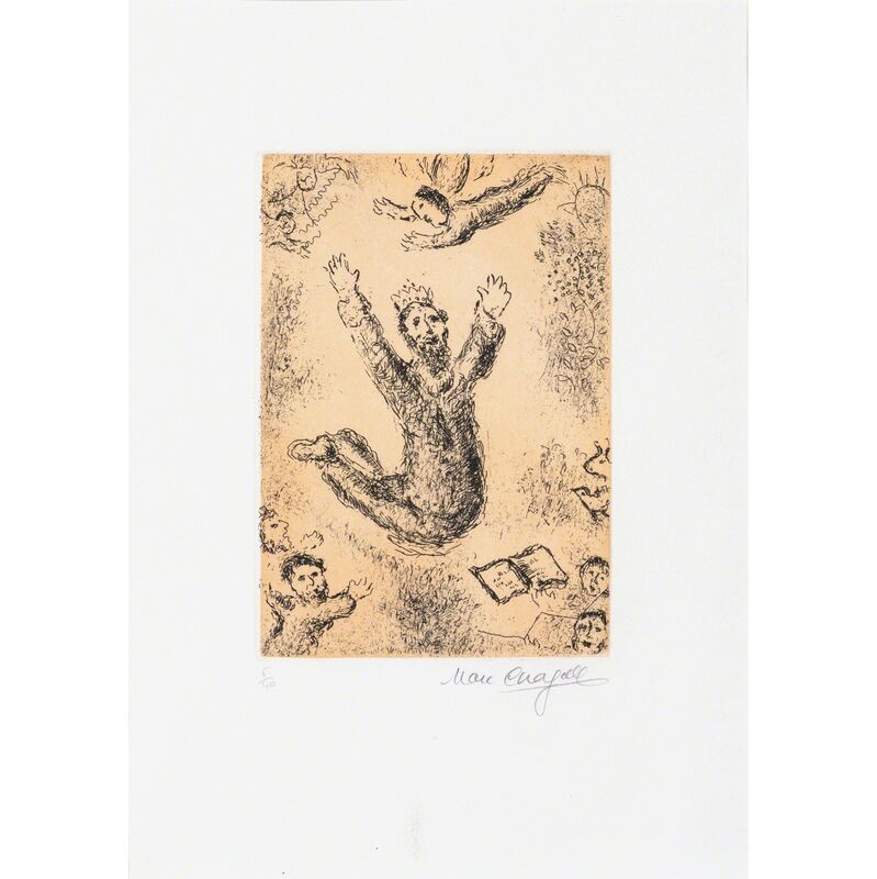 Marc Chagall, ‘Psaumes de David’, 1980, Print, Two etching and aquatint in colors, PIASA