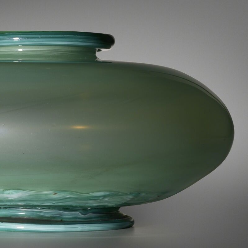 Napoleone Martinuzzi, ‘Unique Opalino vase, model 3089’, c. 1930, Design/Decorative Art, Opaline glass with malachite-like details, Rago/Wright/LAMA