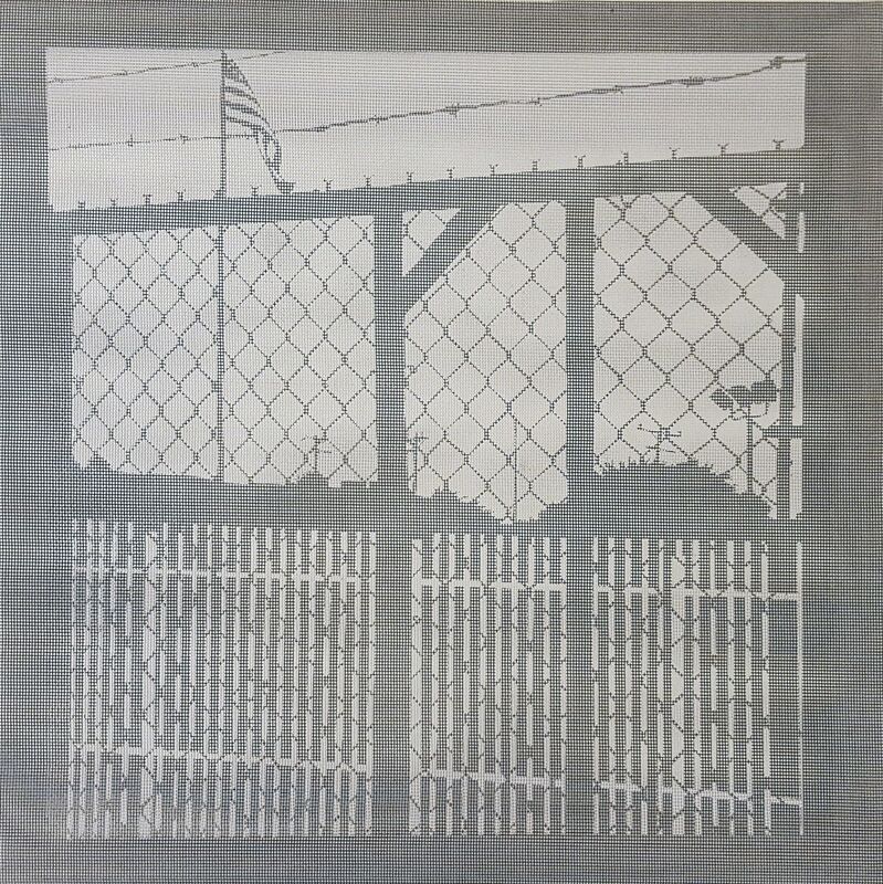 Elizabeth Ferrill, ‘Illusion #4’, 2018, Print, Rubylith screen print on wire mesh, Michael Warren Contemporary