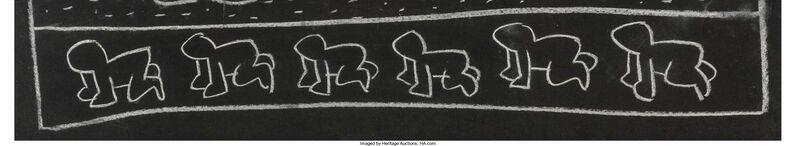 Keith Haring, ‘Untitled’, 1982-1984, Drawing, Collage or other Work on Paper, Chalk on paper, Heritage Auctions