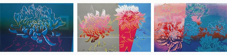 Andy Warhol, ‘Kiku Complete Portfolio (FS II.307-309)’, 1983, Print, Screenprint on Rives BFK paper., Revolver Gallery