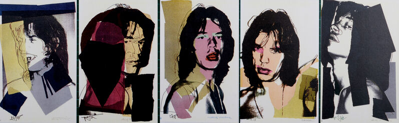 Andy Warhol, ‘Mick Jagger Postcards’, 1975, Print, A set of ten postcards printed in colors on cream wove paper, NCAG