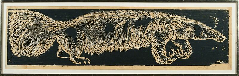 Jim Dine, ‘Anteater’, 1955, Print, Woodcut on Japanese paper (framed), Rago/Wright/LAMA