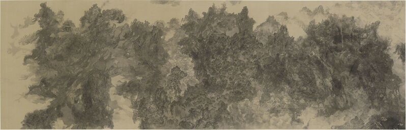 Bingyi 冰逸, ‘The Impossible Landscapes: A Thousand Mountains in One Particle of Dust 不可能的仙山: 一尘千山’, 2018, Painting, Ink on Silk, Ink Studio