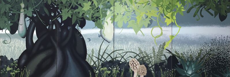 Asako Iwasawa, ‘Breeze from Paradise’, Painting, Acrylic on Canvas, Ronin Gallery
