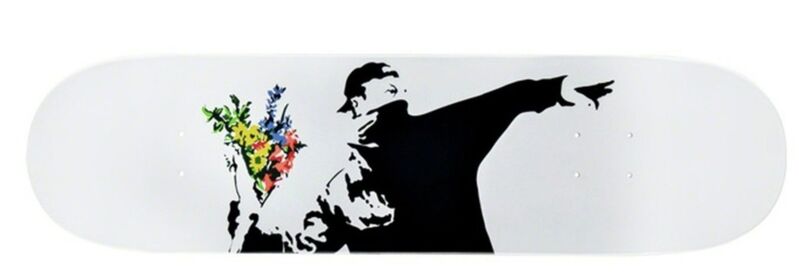 Banksy, ‘Flower Thrower Deck’, 2018, Design/Decorative Art, Silkscreen on wood, Alpha 137 Gallery Gallery Auction