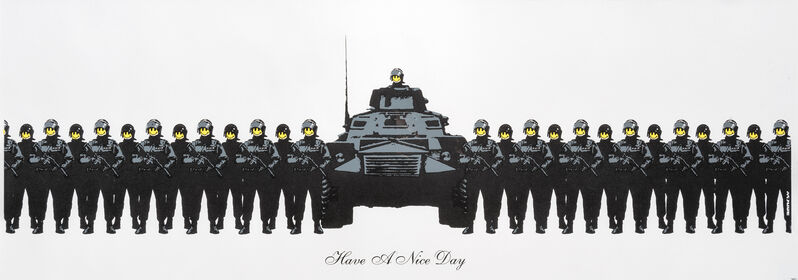 Banksy, ‘Have A Nice Day’, 2003, Print, Screenprint in colours on wove paper, Tate Ward Auctions