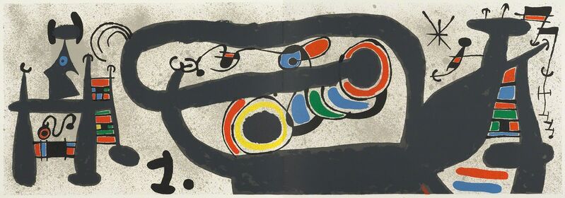 Joan Miró, ‘UNTITLED from Le Lezard aux Plumes d’Or’, 1971, Print, Original lithograph printed in colors on Rives wove paper bearing the Miró watermark., Christopher-Clark Fine Art