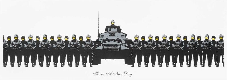 Banksy, ‘Have A Nice Day’, 2003, Print, Screen print in colours on wove paper, Tate Ward Auctions