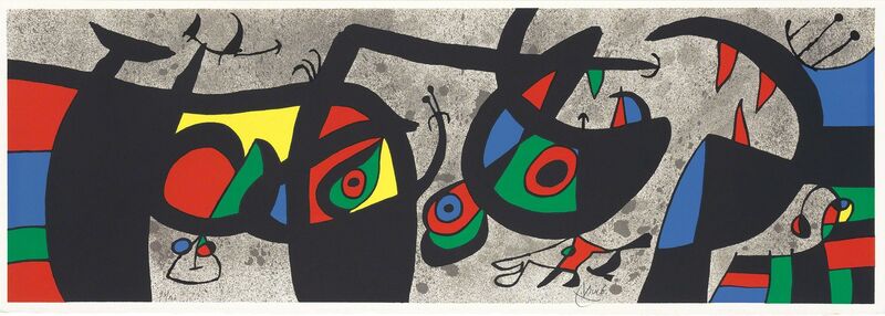 Joan Miró, ‘LE LÉZARD AUX PLUMES D'OR (M. 793)’, 1971, Print, Color lithograph on Rives BFK paper, Doyle