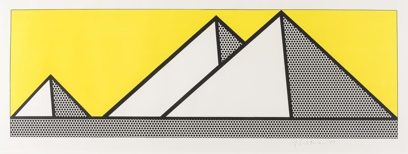 Roy Lichtenstein, ‘Pyramids (Corlett 87)’, 1969, Print, Lithograph printed in colours, Forum Auctions