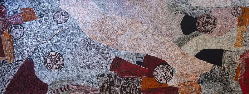 Bill Whiskey Tjapaltjarri, ‘Rockholes Near the Olgas’, 2007, Painting, Acrylic on linen, Nanda\Hobbs