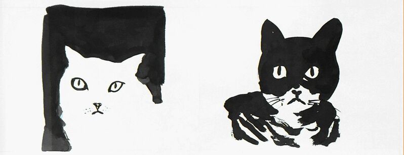 Mary Weatherford, ‘Untitled’, 2011, Drawing, Collage or other Work on Paper, India ink on paper, RxArt