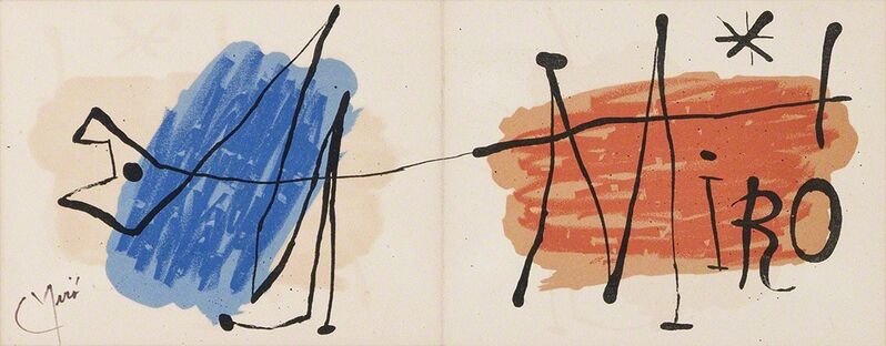 Joan Miró, ‘Carte D'Invitation Galerie Maeght (M. 108)’, 1957, Print, Color lithograph, Doyle