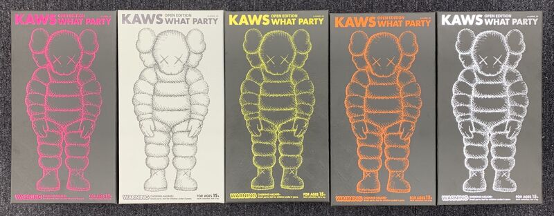 KAWS, ‘What Party Figure (Set of 5)’, 2020, Ephemera or Merchandise, Painted cast vinyl, Artsy x Forum Auctions