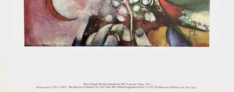 Marc Chagall, ‘I and the Village’, 1972, Posters, Offset lithograph on wove paper, Art Commerce