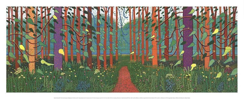 David Hockney, ‘The Arrival of Spring in Woldgate, East Yorkshire’, 2016, Print, Offset Lithograph, ArtWise