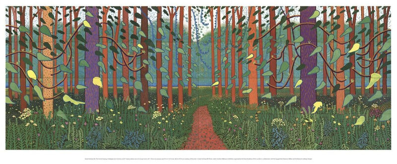 David Hockney, ‘The Arrival of Spring in Woldgate, East Yorkshire’, 2016, Posters, Lithograph, Gallery 52