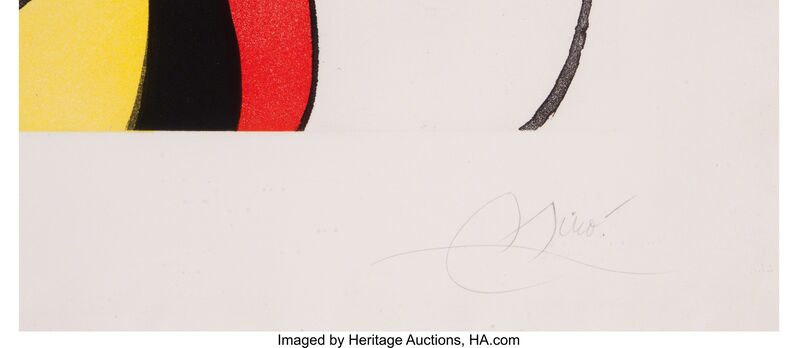 Joan Miró, ‘Galathée’, 1976, Print, Etching and aquatint in colors, with embossing, on Arches paper, Heritage Auctions
