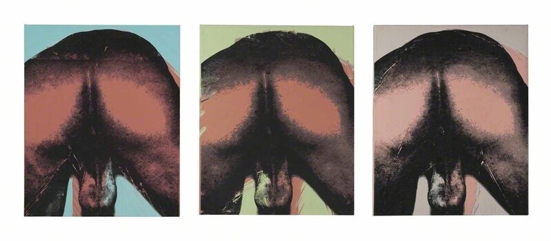 Andy Warhol, ‘Male Torso (Buttocks)’, Triptych—synthetic polymer and silkscreen inks on canvas, Christie's