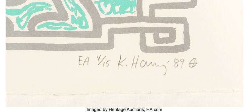 Keith Haring, ‘Chocolate Buddha V’, 1989, Print, Lithograph in colors on Arches paper, Heritage Auctions