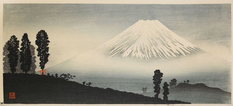 Hiroaki Takahashi (Shotei), ‘Mt. Fuji in Mist’, ca. 1932, Print, Japanese woodblock print, Ronin Gallery