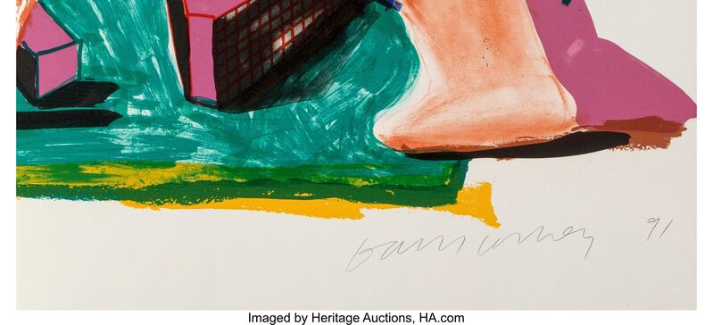 David Hockney, ‘Twelve Fifteen’, 1991, Print, Lithograph in colors on Rives BFK mould-made paper, Heritage Auctions