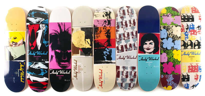 Andy Warhol, ‘Set of 9 Skateboards’, 2011, Other, Skateboard deck, MSP Modern Gallery Auction
