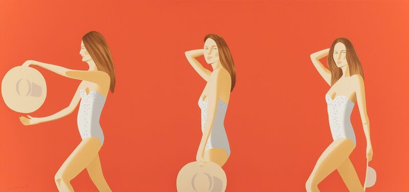 Alex Katz, ‘Ariel (Red)’, 2016, Print, Screenprint in colors on Saunders Waterford HP High White paper, Heritage Auctions