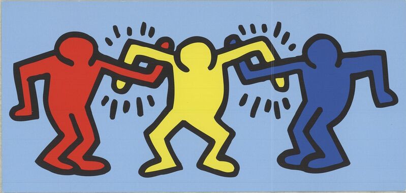 Keith Haring, ‘Buddies’, 1998, Print, Offset Lithograph, ArtWise