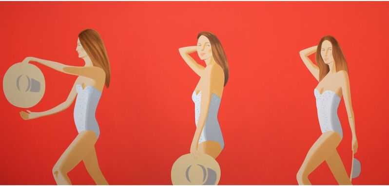 Alex Katz, ‘Ariel (red)’, 2016, Print, 26 color Silkscreen, Frank Fluegel Gallery