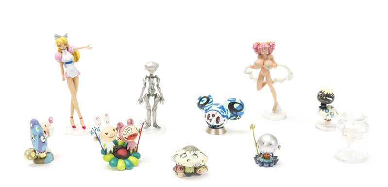 Takashi Murakami, ‘Museum Collection’, 2005, Sculpture, The complete set of ten painted vinyl multiples, each with the original cardboard sleeve, Forum Auctions