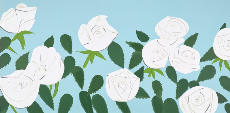 Alex Katz, ‘White Roses’, 2014, Print, Screenprint in colors, on 4-ply Museum Board, the full sheet., Phillips