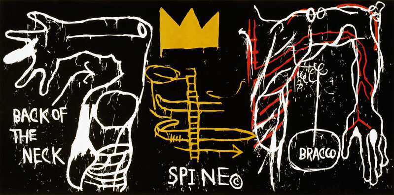 Jean-Michel Basquiat, ‘Back of Neck’, 1983, Print, Screenprint with hand-coloring on paper, Guggenheim Museum
