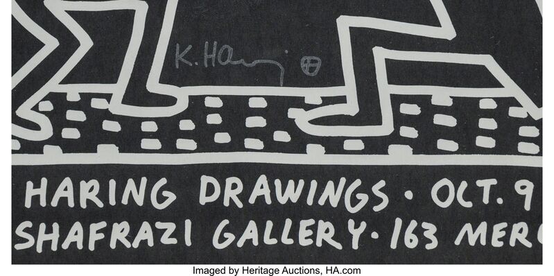 Keith Haring, ‘Keith Haring Drawings, exhibition poster’, 1982, Print, Offset lithograph on paper, Heritage Auctions