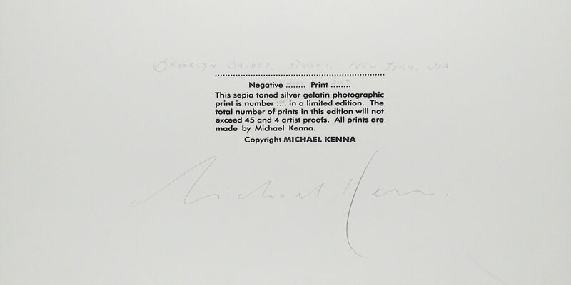Michael Kenna, ‘Brooklyn Bridge, Study 1, New York, USA’, 2006, Photography, Sepia toned gelatin silver, PDNB Gallery