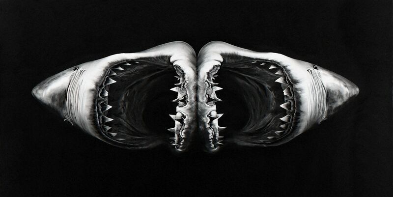 Robert Longo, ‘Untitled (Double Shark)’, 2010, Print, Archival pigment print, Adamson Gallery